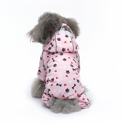 Impermeable Reflectante para Perros Cuatro Patas - Diseño Universal Todo Clima - Image 7