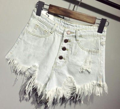 Shorts Denim Cintura Alta Sexy para Mujer - Estilo Casual Verano - Image 13