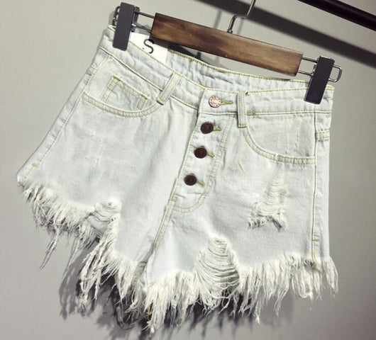 Shorts Denim Cintura Alta Sexy para Mujer - Estilo Casual Verano - Image 13