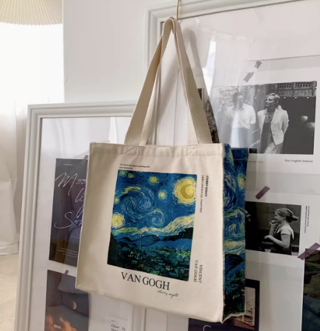 Bolsa de Lona con Estampado Cielo Estrellado - Image 8