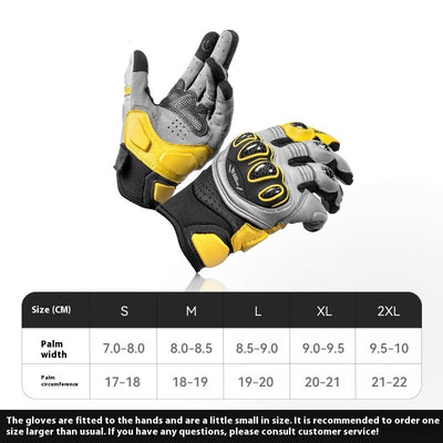 Guantes de Motocicleta con Fibra de Carbono Reforzada - Image 4