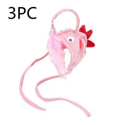 Juguete Interactivo para Gatos con Pluma y Varita - Gato de Ojos Grandes - Image 48