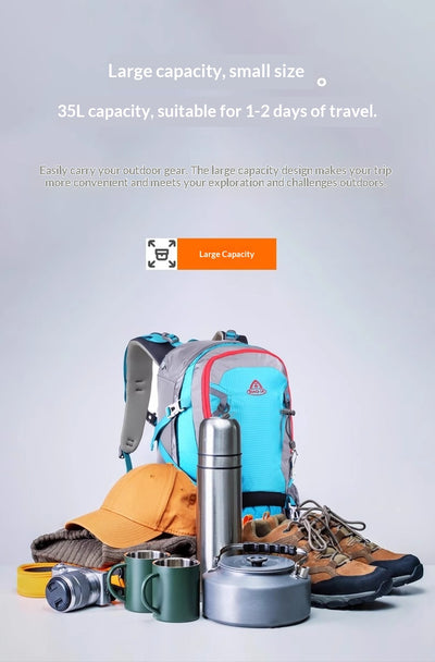 Mochila de Senderismo 35L Ultra Ligera - Tela Oxford Resistente Unisex - Image 18