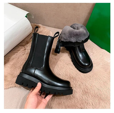 Botas Martin de Cuero con Forro Polar para Mujer - Image 7