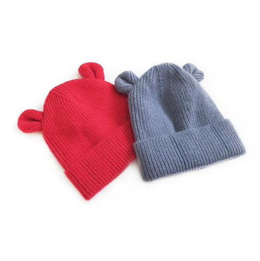 Gorro Infantil Tejido con Orejas de Osito y Puño Cálido - Image 21