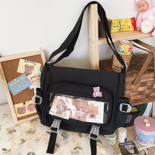 Bolsa Crossbody Harajuku con Ventana Transparente - Image 6