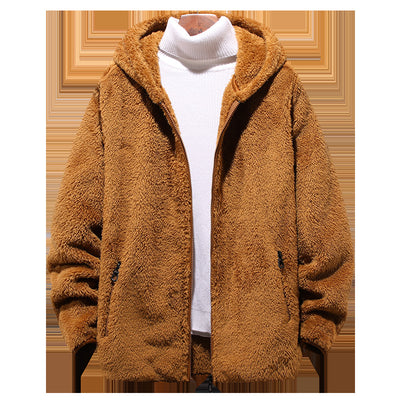 Chaqueta Deportiva con Capucha de Forro Polar para Hombre - Diseño Texturizado - Image 4