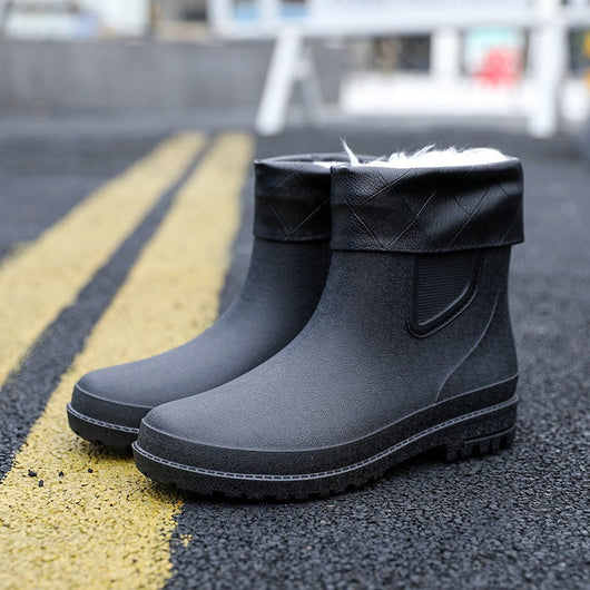 Botas Impermeables Cortas para Hombre - Calzado para Lluvia Otoño Invierno - Image 4