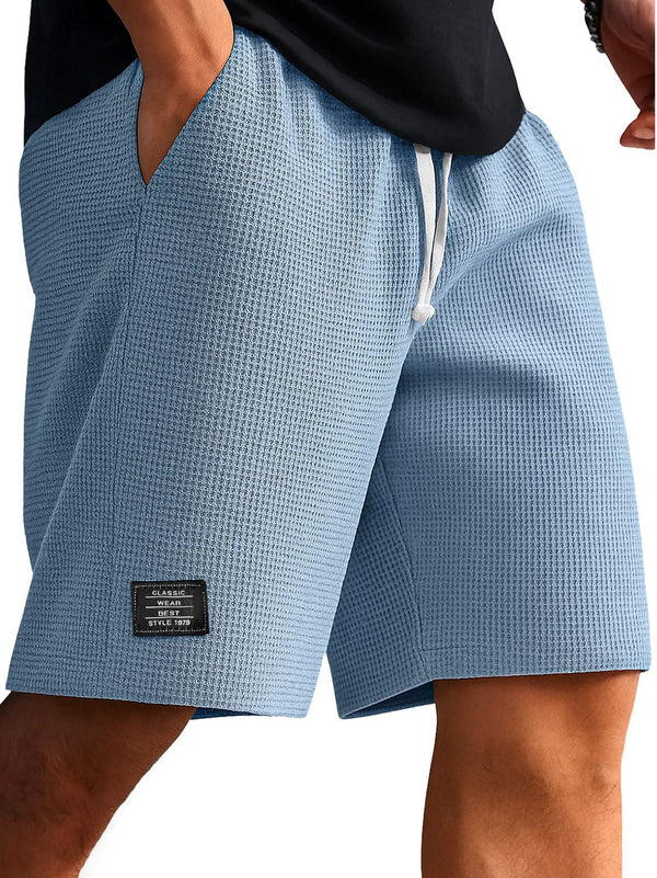 Pantalones Cortos Tejido Waffle para Hombre - Comodidad Moderna - Image 8