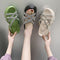 Pantuflas Elevadoras con Cristales y Tira Ancha