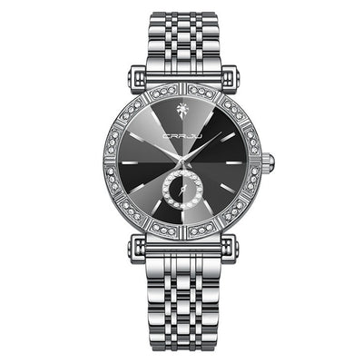 Reloj para Mujer con Correa de Acero y Diamantes Incrustados - Image 3