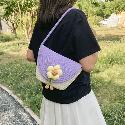 Bolsa de Paja con Flores para Mujer - Estilo Verano - Image 34
