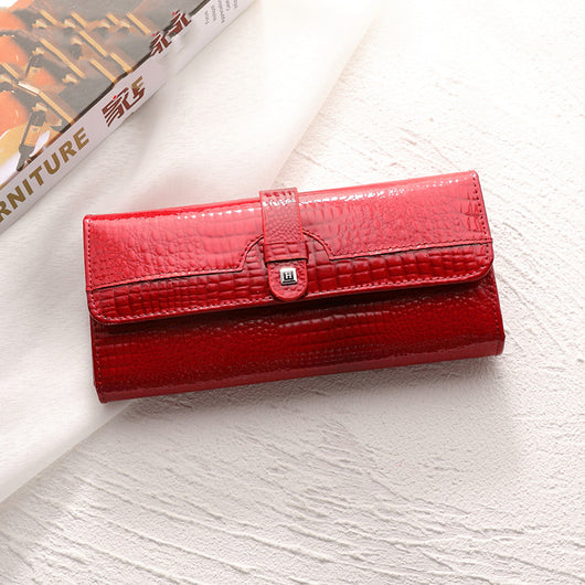Billetera de Cuero Brillante para Mujer - Colección Verano - Image 3