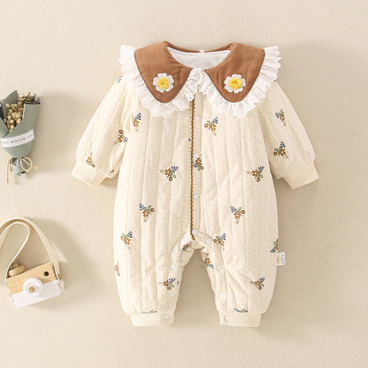 Pijamas Florales de Invierno para Bebé - Image 7