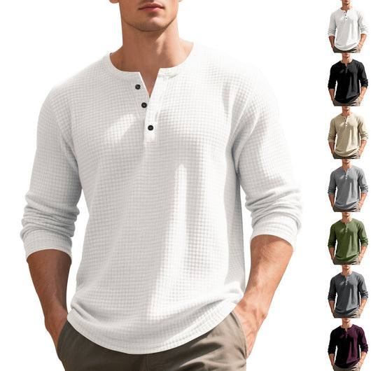 Camiseta Manga Larga Henry Estilo Retro - Image 2