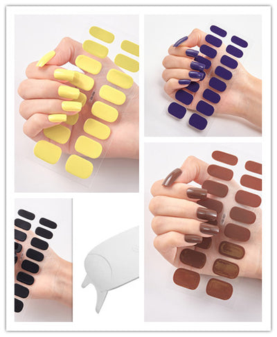 Calcomanías de Uñas Adhesivas Impermeables con Letras y Colores - Image 53
