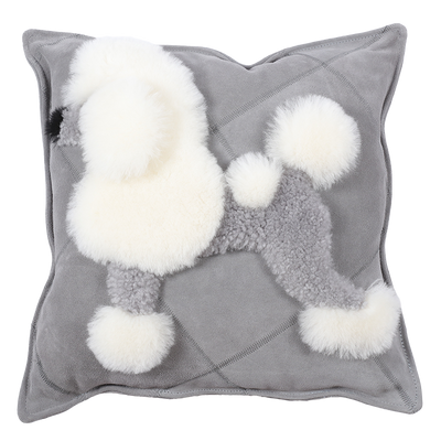 Almohada Decorativa Perro Cartoon en Cuero y Lana - Image 14