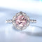 Anillo de Morganita Lujo en Plata Esterlina para San Valentín