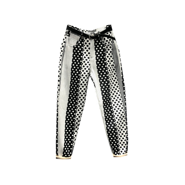 Pantalones Vaqueros Estampados con Lunares y Teñido Versátil para Mujer - Image 7