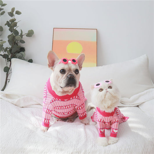 Suéter de Invierno para Perros con Diseño Alfabético - Image 10