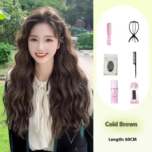 Peluca Larga Mujer Cabello Natural Liso Frente Encaje Completo Premium - Image 29