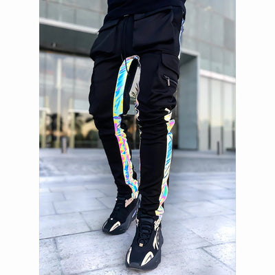 Pantalones Casuales para Hombre con Franjas Reflectantes en los Tobillos - Image 6