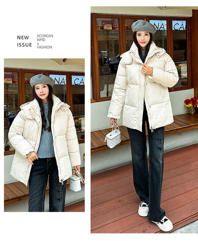 Abrigo Acolchado Estilo Coreano con Capucha - Algodón Premium Británico - Image 16