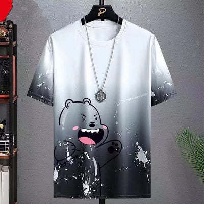 Camiseta Casual Versátil con Gradiente y Manga Media - Image 8
