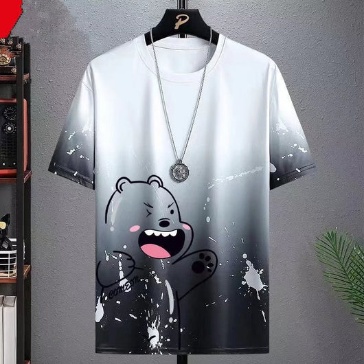 Camiseta Casual Versátil con Gradiente y Manga Media - Image 8