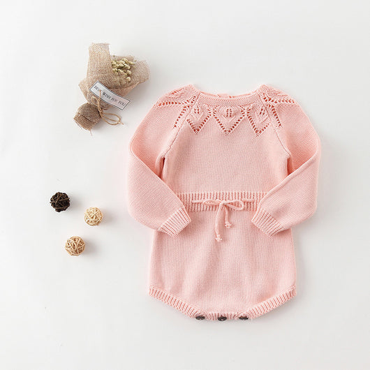 Jumpsuit de Algodón y Lana para Niñas con Diseño Floral - Image 9