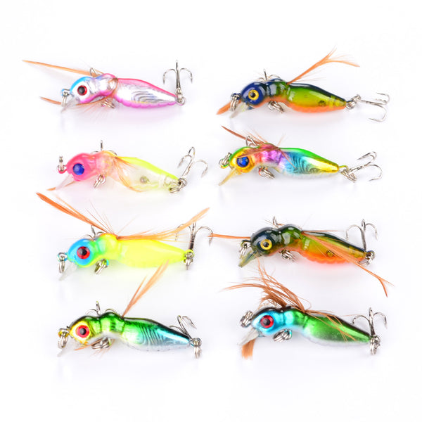 Señuelo de Pesca Little Bee 4.5cm - Atractor de Peces de Alta Efectividad