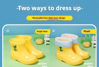 Botas Impermeables Infantiles Antideslizantes para Otoño e Invierno - Image 16