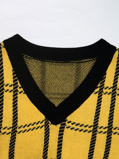 Chaleco Cuadrillé Escote V para Mujer - Image 12
