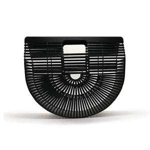 Bolsa de Playa Tejida en Bambú y Ratán - Bolso Creativo para Mujer - Image 6