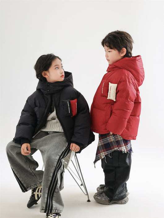 Abrigo de Plumón de Pato Blanco para Niños - Calidez Invernal Premium - Image 23