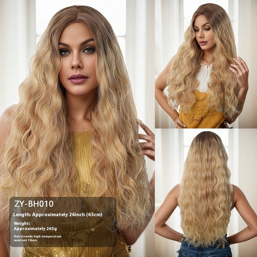 Peluca Larga Efecto Cabello Natural 60cm - Línea de Cabello Realista para Presentadoras - Image 15