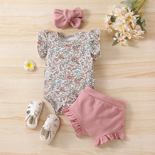 Blusa Infantil Floral con Mangas Volantes - Image 16