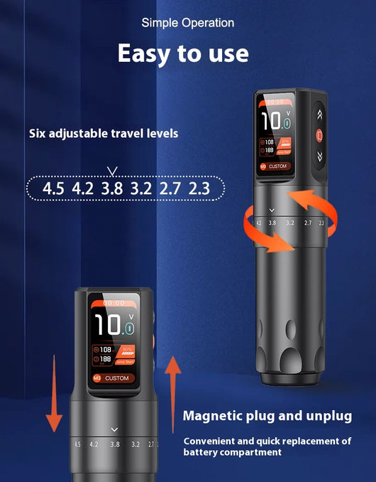 Máquina Tatuadora Inalámbrica Ajustable Profesional Todo en Uno - Image 8
