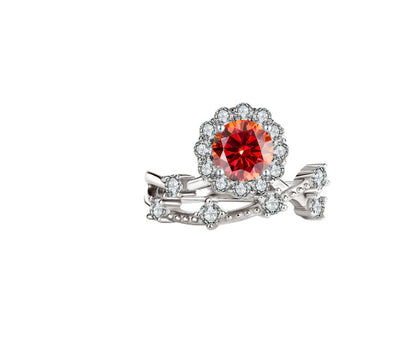 Anillo de Moissanita para Mujer en Plata Esterlina y Platino - Image 9