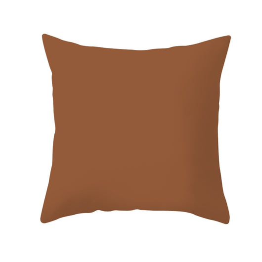 Almohada de Sofá de Algodón Lino Piel de Melocotón en Color Sólido - Image 6