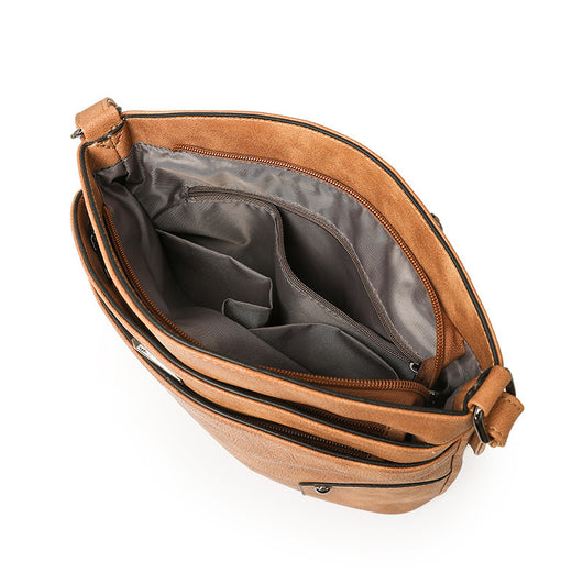 Bolso Bandolera Retro Multicapa PU - Diseño Minimalista de Alto Nivel - Image 4