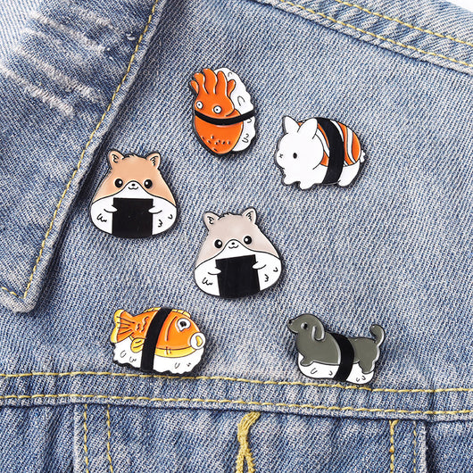 Broche Decorativo Serie Animales Diseño Hámster Esmaltado para Ropa