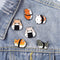 Broche Decorativo Serie Animales Diseño Hámster Esmaltado para Ropa