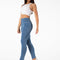 Leggings Levantacaderas de Talle Alto con Efecto Push Up - Jeggings Deportivos Azul Claro