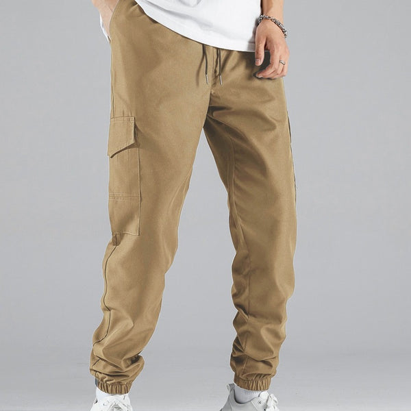 Pantalones de Trabajo con Múltiples Bolsillos Estilo Urbano