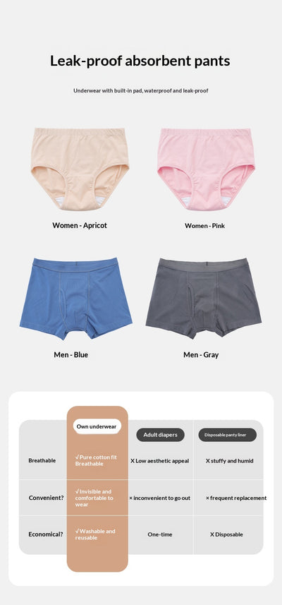 Ropa Interior Absorbente de Algodón para Adultos Mayores - Image 15