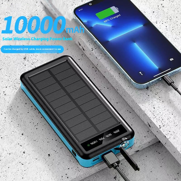Cargador Solar Portátil Resistente al Agua con Cable