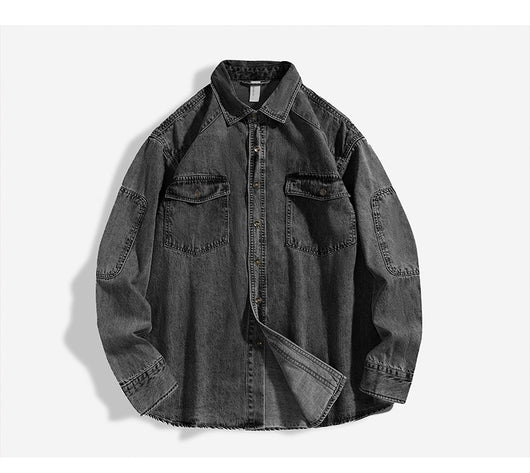 Chamarra Tipo Camisa Oversize Lavado Pesado para Hombre - Image 14
