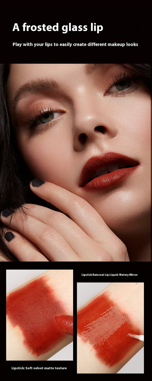 Labial Mate Resistente Sin Transferencia - Color Sólido Larga Duración - Image 9