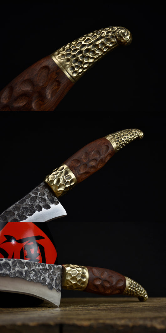 Cuchillo de Caza Simon Leopard con Hueso - Image 7